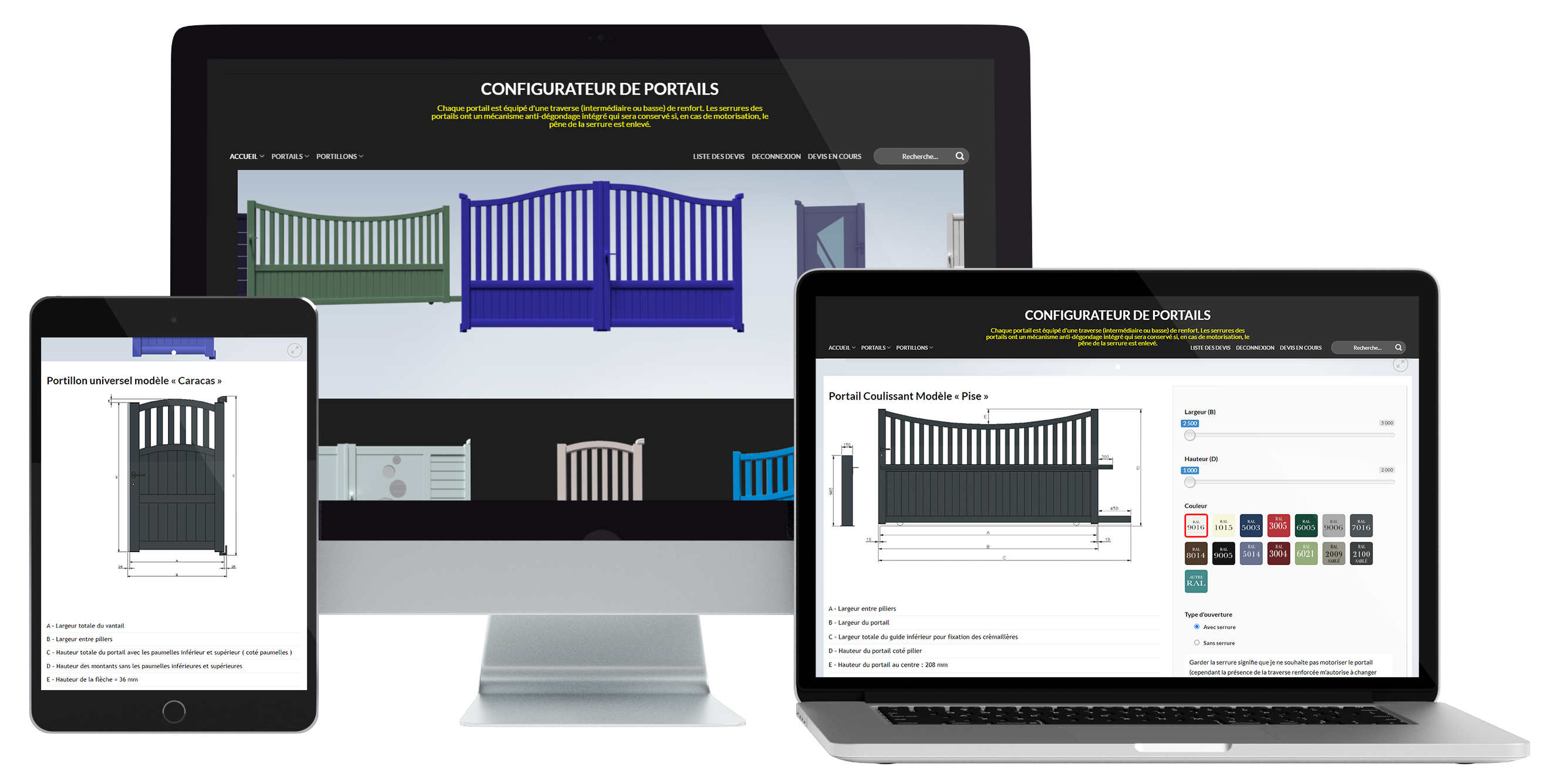 Configurateur portail et clôture aluminium