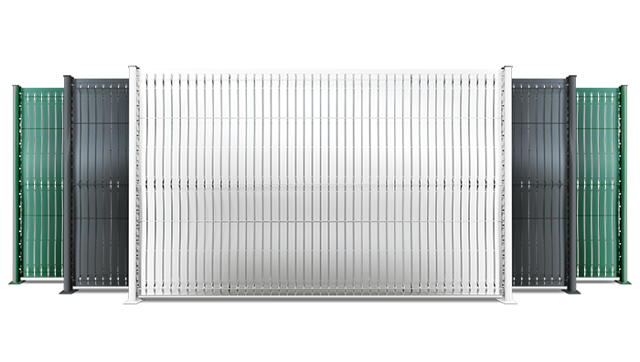 Brise-vue aluminium pour panneaux rigides